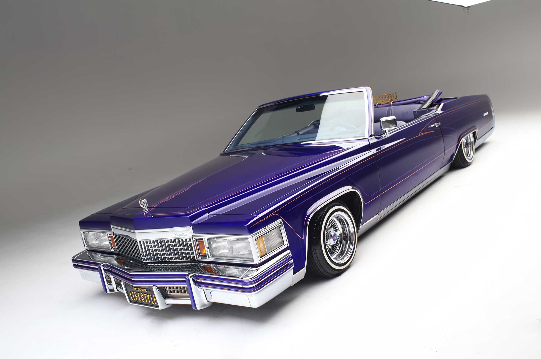 1979 Cadillac Le Cabriolet Purple Rein Lowrider
